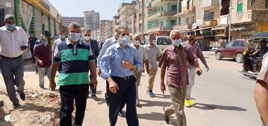محافظ الغربية فى جولة تفقدية بمدينة المحلة الكبري بالصور