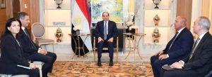 الرئيس السيسي و رئيس شركة الخطوط الملاحية الفرنسية العالمية